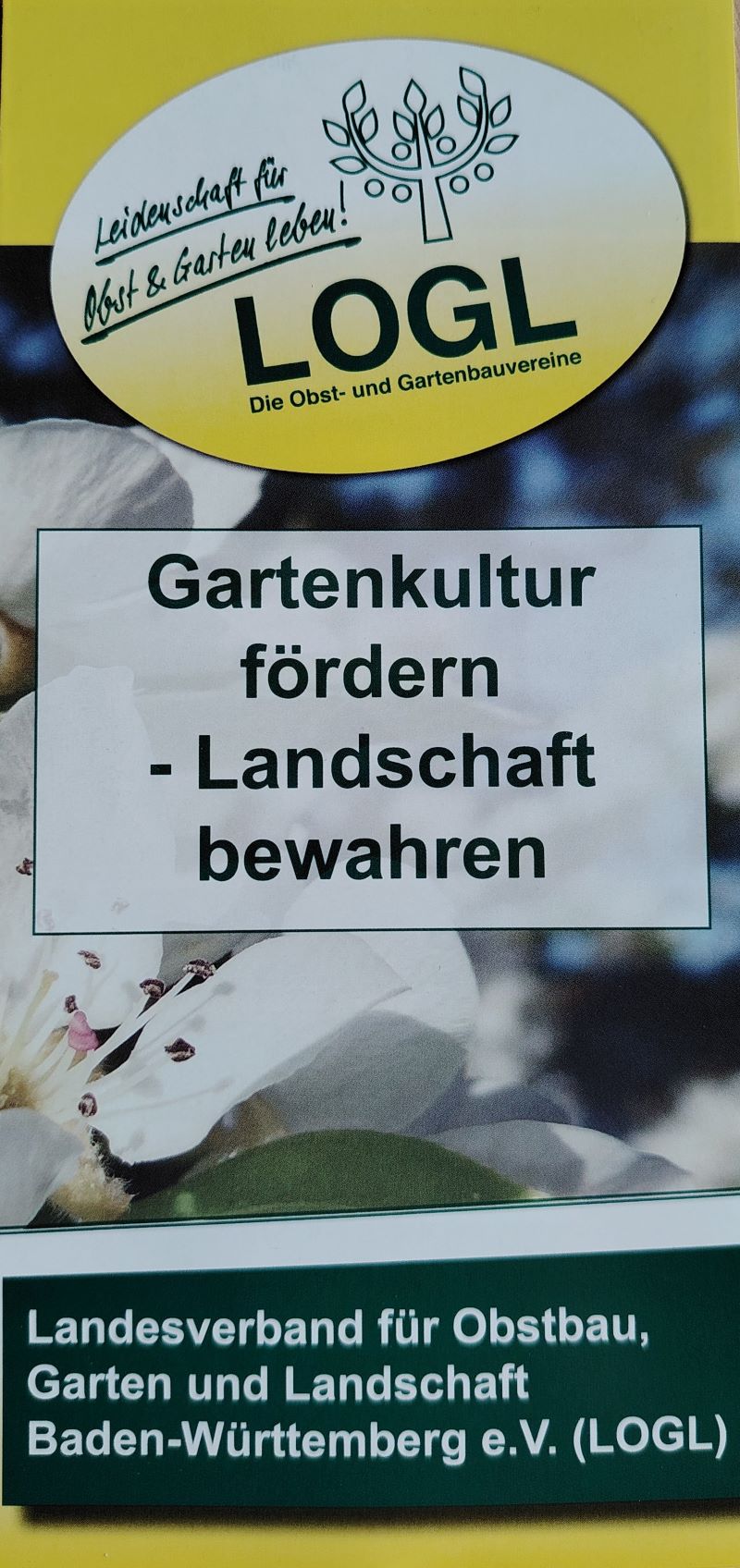 Gartenkultur fordern Landschaft bewahren Flyer