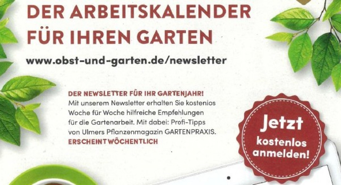 Newsletter Obst & Garten