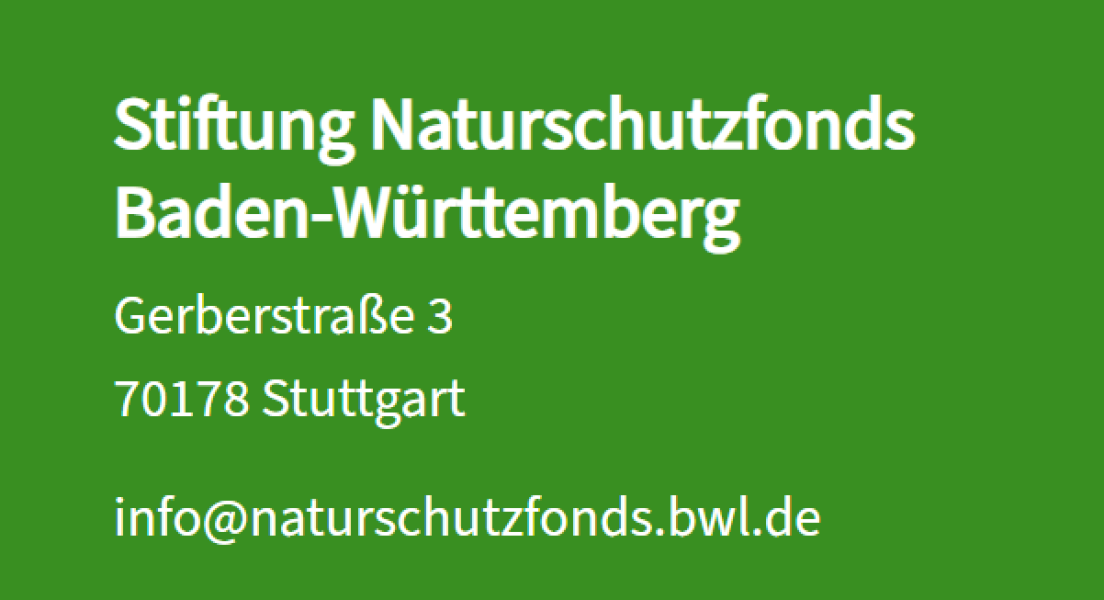 Projektförderung Stiftung Naturschutzfonds